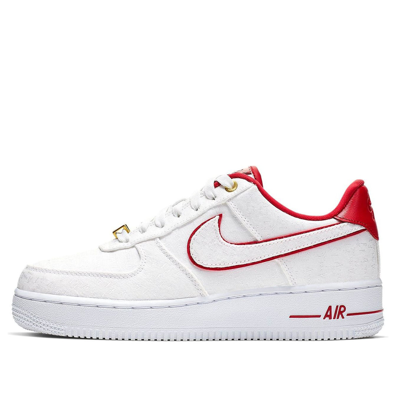 (WMNS) Nike Air Force 1 07 LUX Luxury 'White Red' 898889-101