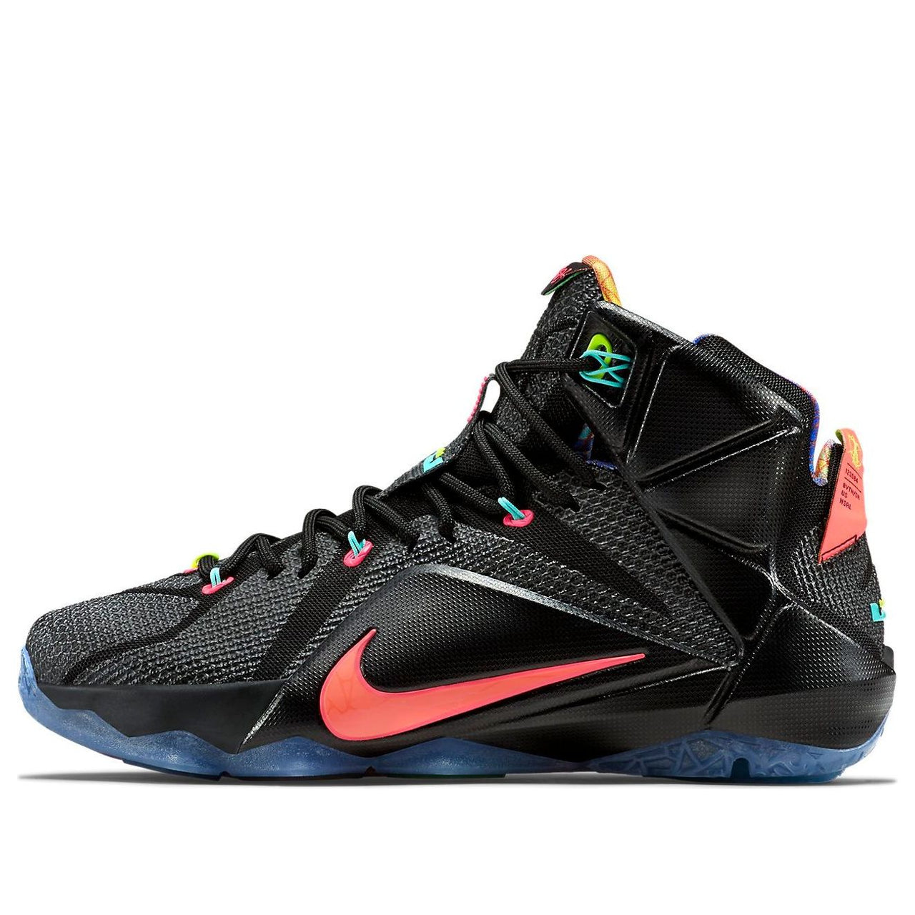 Nike Lebron 12 EP Data James 'Black Red' 707781-068