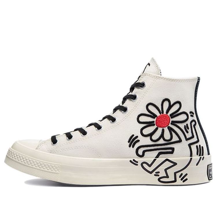 Keith Haring x Converse Chuck Taylor All-Star 70 High Tops Egret White 'Egret Black Red' 171858C