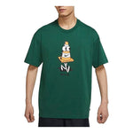 Nike SB Skateboard Entertainment Print Sports Crewneck Short Sleeve Men's Green DJ1225-341