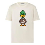 Men's LOUIS VUITTON x NIGO2 Crossover LV2 SS22 Cartoon Printing Cozy Short Sleeve White RM221M-F96-HMN04W