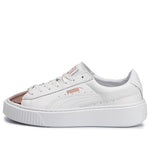 (WMNS) PUMA Basket Platform Metallic 'White Rose Gold' 366169-03