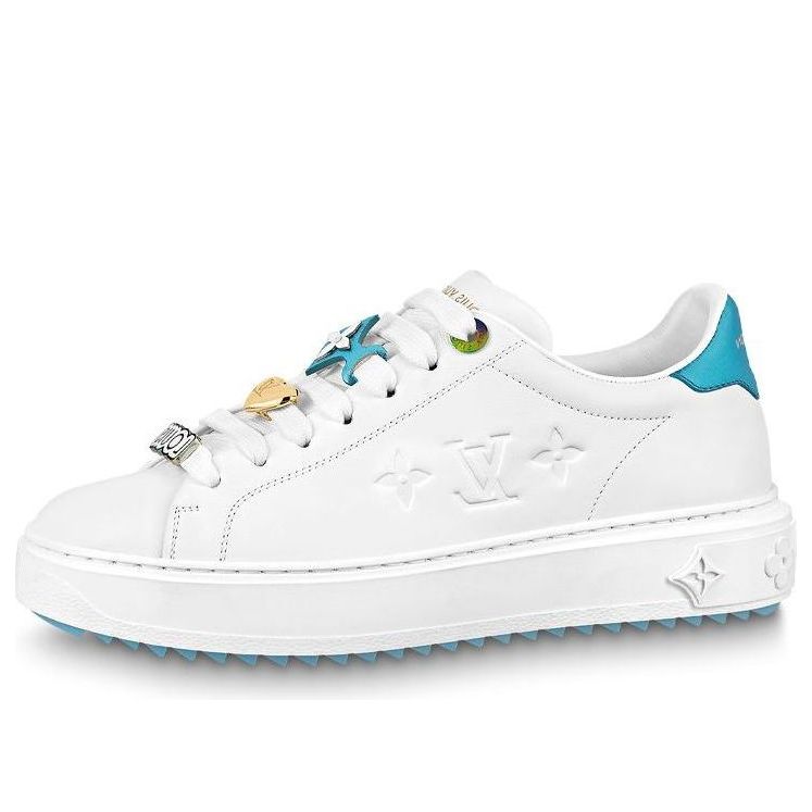 (WMNS) LOUIS VUITTON Time Out Sneakers 'White with Blue' 1AADNS