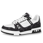 (WMNS) LOUIS VUITTON LV Trainer Sneaker 'Black Mesh Monogram with White ' 1AC2A5