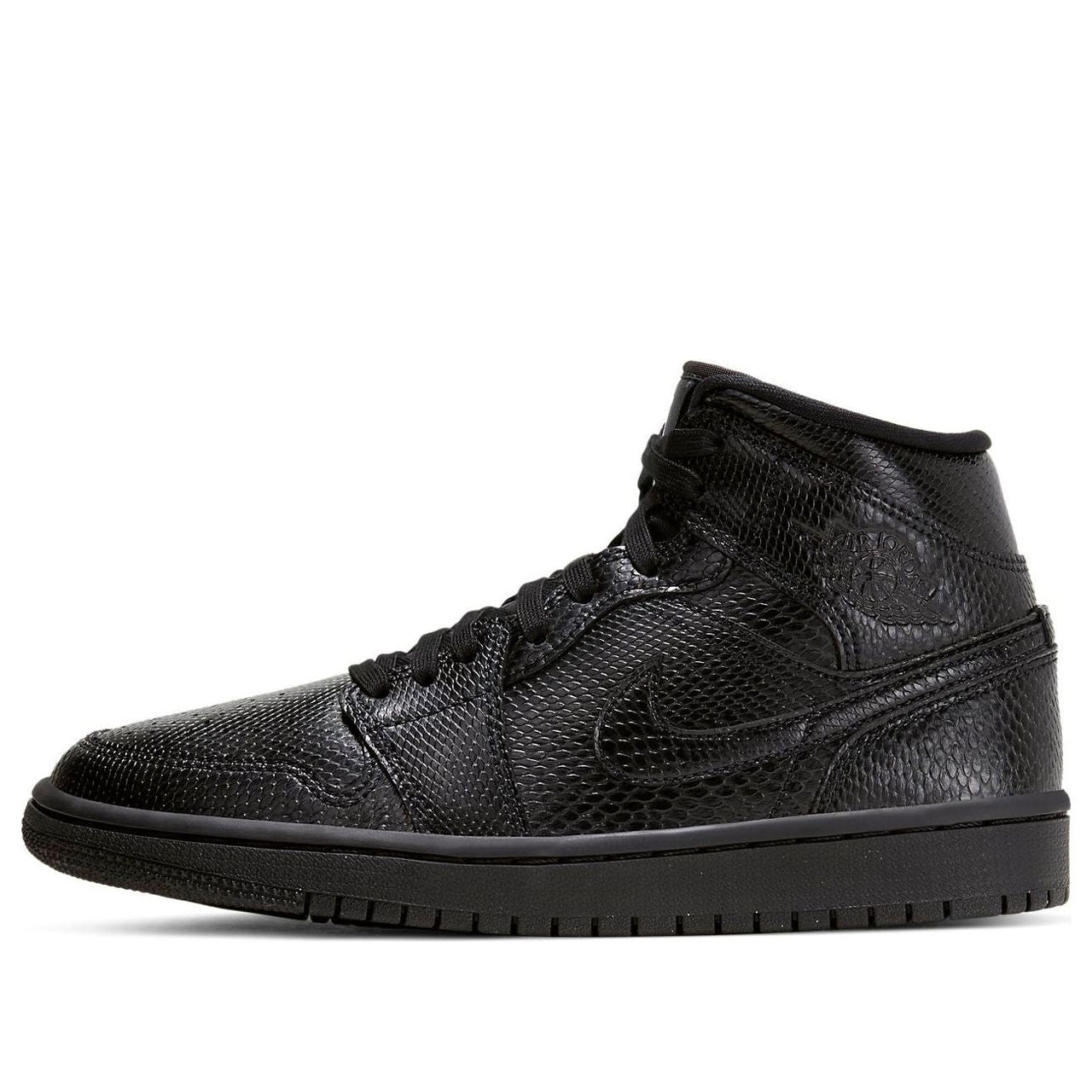 (WMNS) Air Jordan 1 Mid 'Black Snakeskin' BQ6472-010