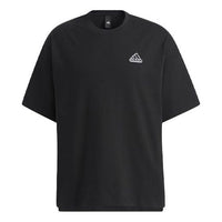 adidas M Badge Tee Sports Round Collar Male Black HA3648