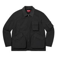 Supreme Cotton Utility Jacket 'Black' SUP-FW22-097