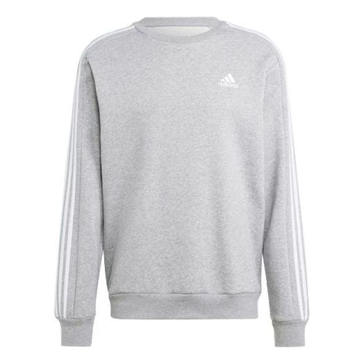 adidas Essentials Fleece 3-Stripes Sweatshirt 'Medium Grey Heather' IJ6470