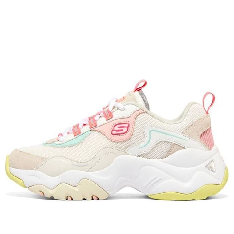 (WMNS) Skechers D'Lites 3.0 'White Yellow Pink' 896029-WMLT