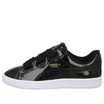 (WMNS) PUMA Basket Heart Patent 'Black' 363073-01