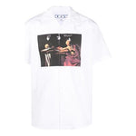 Men's Off-White SS21 Short Sleeve White Shirt OMGA163R21FAB0040125