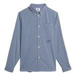 adidas originals x HUMAN MADE Crossover Embroidered Long Sleeves Shirt Blue GM4633