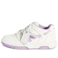 (WMNS) Off-White Out Of Office Leather Sneakers 'White Purple' OWIA259F23LEA0020136