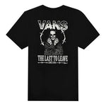 Vans Back Printing Short Sleeve Couple Style Black VN0A4P5ABLK