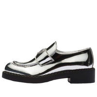 (WMNS) PRADA Metallic Leather Loafers 'Silver' 1D246M_3AU1_F0118_F_B050
