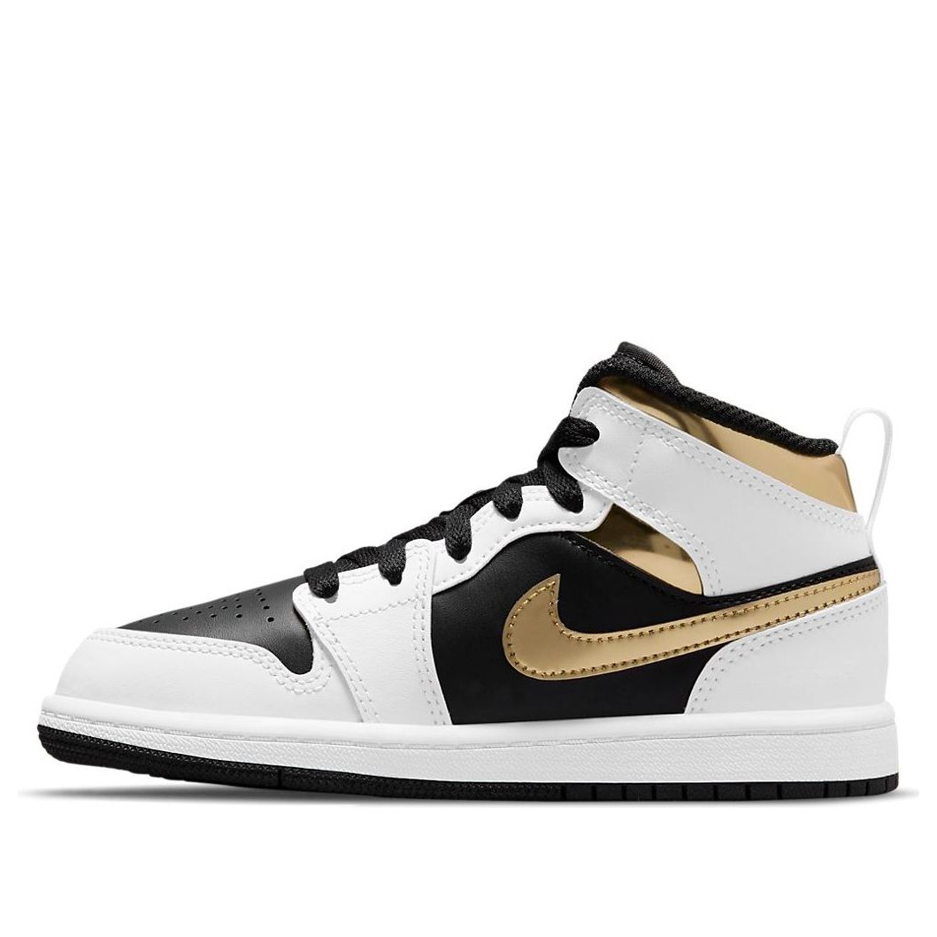 (PS) Air Jordan 1 Mid 'White Gold' 640734-190