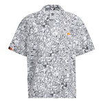 adidas originals SS22 Printing Full Print Casual Short Sleeve Shirt White HR6450