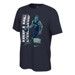 Men's Nike Dallas Mavericks Doncic Character Printing Alphabet Pattern Round Neck Short Sleeve Navy Blue T-Shirt DD2805-419