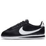 (WMNS) Nike Classic Cortez Leather 'Black White' 807471-010