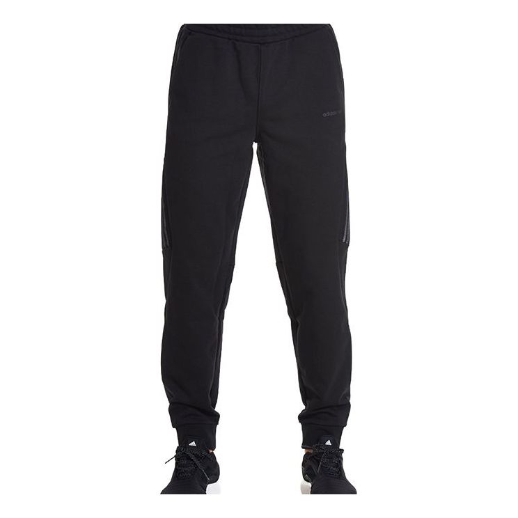 adidas neo Stripe Casual Bundle Feet Sports Pants Black CD1652