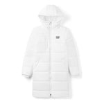 (WMNS) Vans Long hooded Puffer Jacket 'White' VN0A4BFTWHT