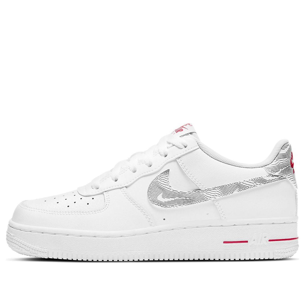 (GS) Nike Air Force 1 Low 'White University Red' DJ4625-100