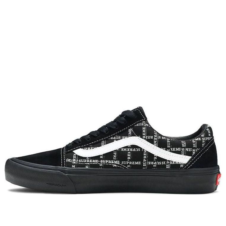 Vans Supreme x Old Skool Pro 'Logo Pattern - Black' VN0A45JC2YW