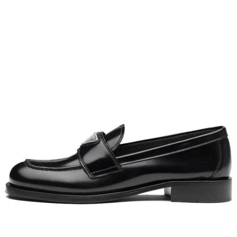 (WMNS) PRADA SS22 Unlined brushed leather loafers 'Black' 1D238M_055_F0002_F_020