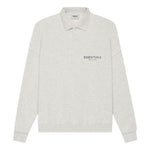 Fear of God Essentials SS21 Long Sleeve French Terry Polo Shirt 'Light Heather Oatmeal' FOG-SS21-600
