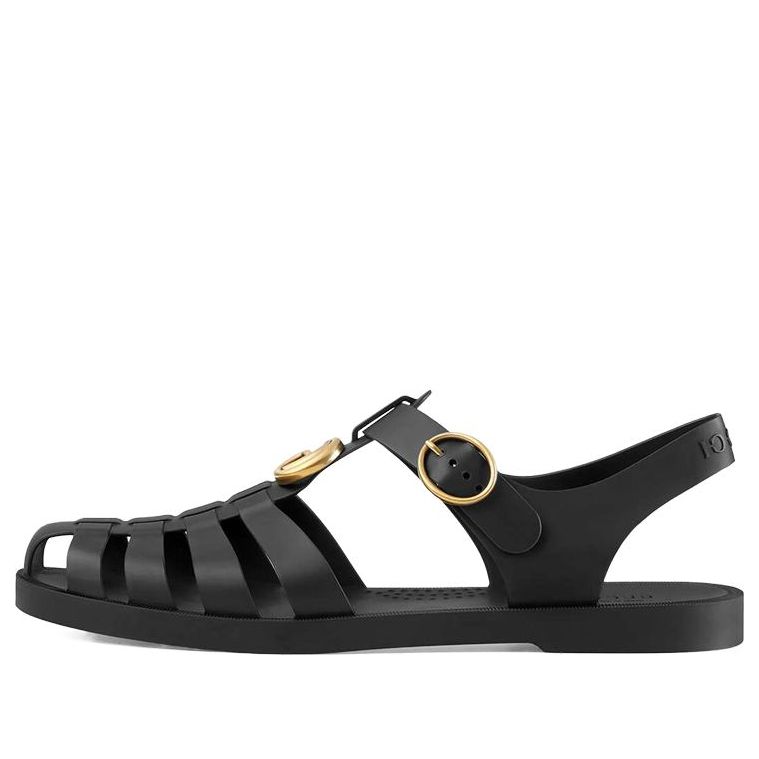 Gucci Black Rubber Buckle Strap Sandal 'Black' 463463-J8700-1000