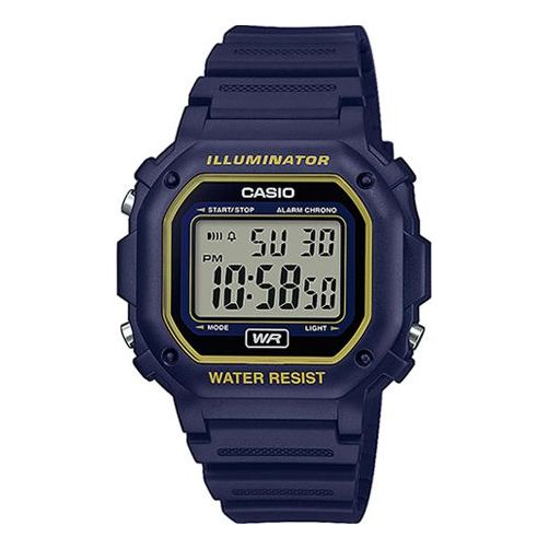 CASIO Waterproof Sports Unisex Mens Blue Digital F-108WH-2A2EF