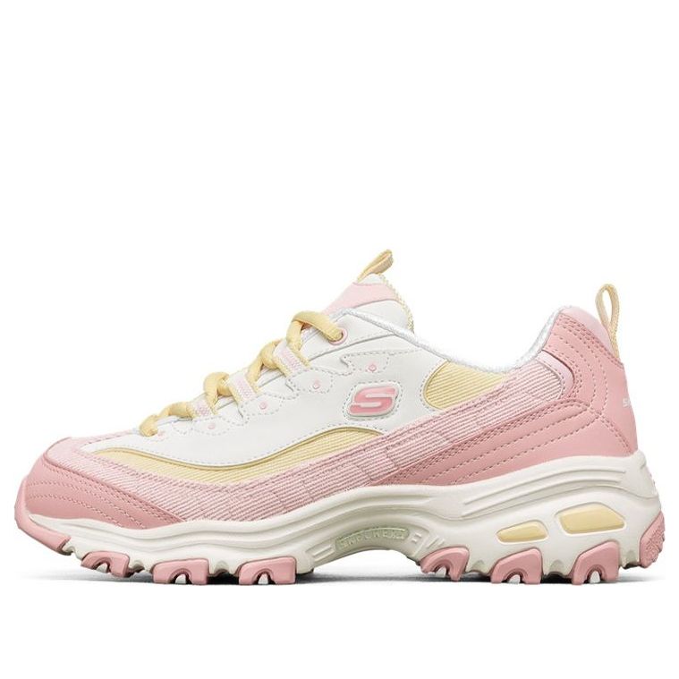 (WMNS) Skechers D'Lites 1.0 Sneakers Pink/Yellow 149906-PKYL