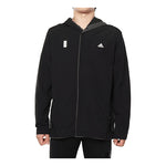 adidas Sports Zipper Woven Long Sleeves Logo Jacket Black DY8756