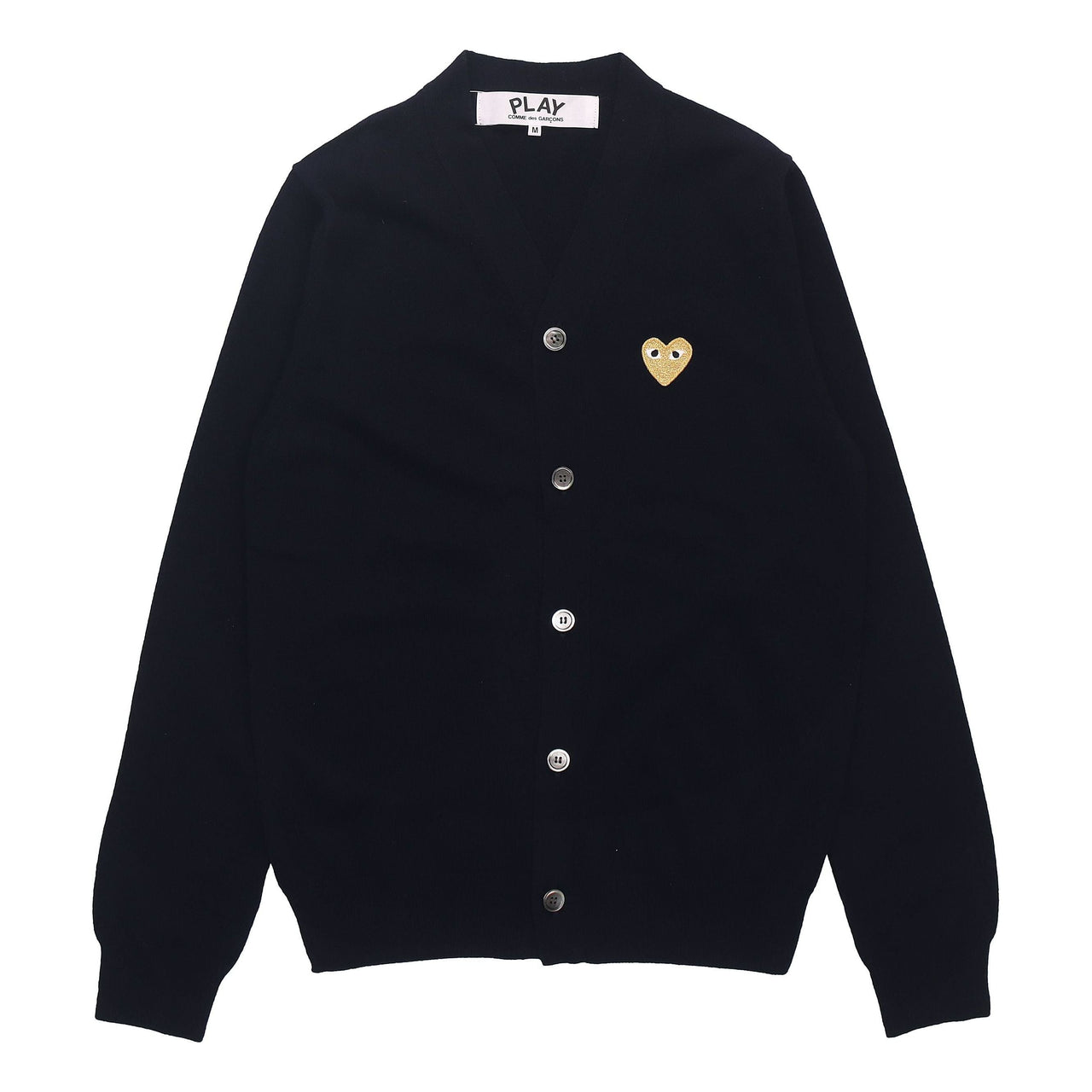 COMME des GARCONS PLAY Cardigan Gold Emblem 'Navy' AZ-N050-051-2
