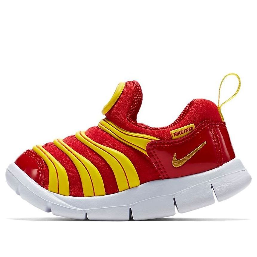 (TD) Nike Dynamo Free Running Shoes Yellow/Red 343938-618