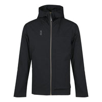 Men's adidas Wj Jkt Wb Solid Color Zipper Hooded Jacket Black DW4679