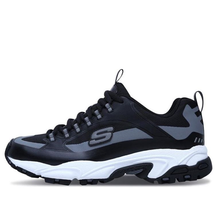 Skechers Stamina Running Shoes Black/White/Gray 666030-BKGY
