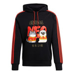 Men's adidas neo x Crossover Cny Ww Hdy Cartoon Printing Sports Pullover Black GS5187