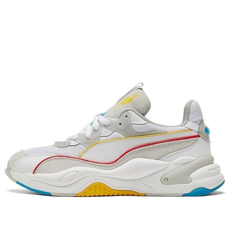 (WMNS) PUMA RS-2K POWER PLAY WNS WHITE-GRA 'White Gray Yellow' 375132-02