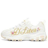 (WMNS) Skechers D'Lites 1.0 'White Yellow' 149640-WMLT
