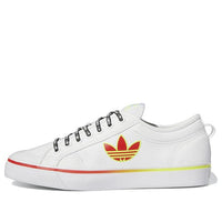 adidas Nizza Trefoil 'White Vivid Red' GX1465
