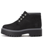 (WMNS) Timberland Stone Street Premium Platform Waterproof Chukka Boots 'Black Nubuck' A5REN