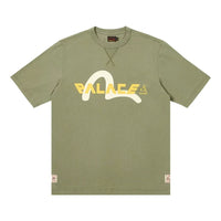 Palace x Evisu Logo T-shirt 'Olive' 2ESPAM4TS1153XXCTAGRX