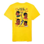 Vans Michael Pevory Retro Printing Short Sleeve Couple Style Yellow VN0A4RP785W