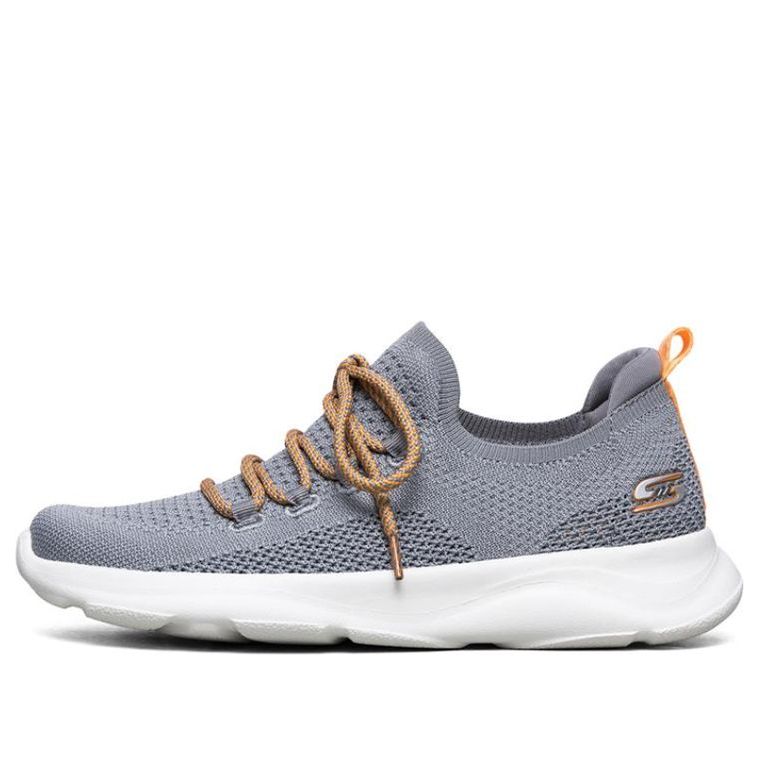 (WMNS) Skechers Bobs Surge Sports Shoes Gray/White/Orange 117003-GYOR