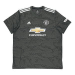 adidas MUFC A JSY 20-21 Season Manchester United Away SW Fan Edition Sports Short Sleeve Jersey Green EE2378