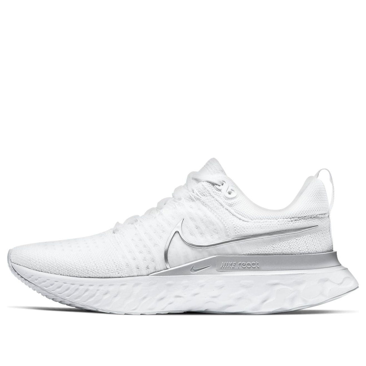 (WMNS) Nike React Infinity Run Flyknit 2 'White Metallic Silver' CT2423-102