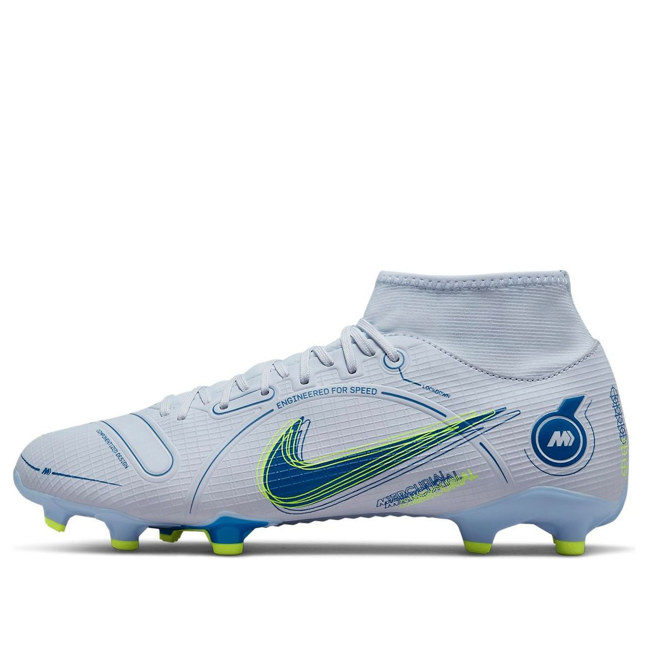 Nike Mercurial Superfly 8 Academy MG 'Grey Light Marine' DJ2873-054