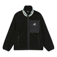 New Balance Unisex Keep Warm Stand Collar Knitting Jacket Black AMJ13393-BK