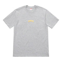 Supreme SS19 Fronts Tee Heather Grey Round Neck Pullover Short Sleeve Unisex Gray SUP-SS19-275